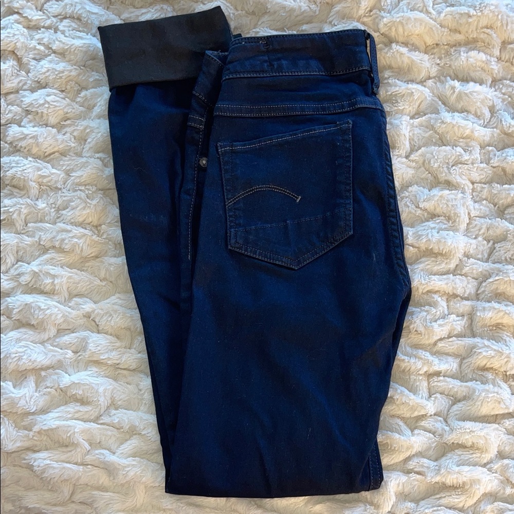 G-Star Women's Skinny Jeans - Dark Blue